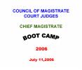 COUNCIL OF MAGISTRATE COURT JUDGES CHIEF MAGISTRATE PowerPoint PPT Presentation