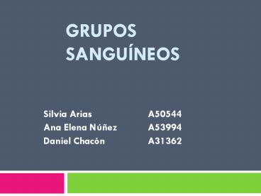Grupos sangu