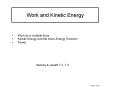 Work and Kinetic Energy PowerPoint PPT Presentation