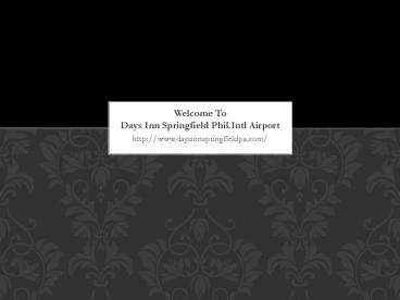 Springfield hotels in pennsylvania