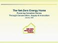 The Net-Zero Energy Home PowerPoint PPT Presentation