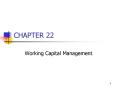 Working Capital Management PowerPoint PPT Presentation