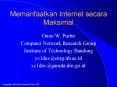 Memanfaatkan Internet secara Maksimal PowerPoint PPT Presentation