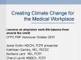 Creating Climate Change for the Medical Workplace PowerPoint PPT Presentation