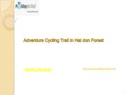 Adventure Cycling Trail in Hal don Forest