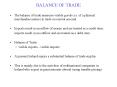 BALANCE OF TRADE PowerPoint PPT Presentation