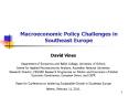 Macroeconomic Policy Challenges in Southeast Europe PowerPoint PPT Presentation