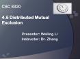 CSC 8320 4.5 Distributed Mutual Exclusion PowerPoint PPT Presentation