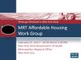 MRT Affordable Housing Work Group PowerPoint PPT Presentation