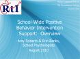 School-Wide Positive Behavior Intervention Support: Overview PowerPoint PPT Presentation