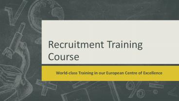 Recruitment Training Course