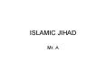 ISLAMIC JIHAD PowerPoint PPT Presentation