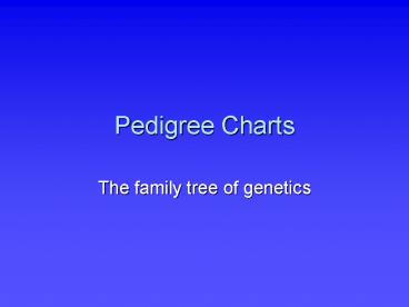 Pedigree Charts