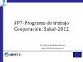 FP7-Programa de trabajo Cooperaci PowerPoint PPT Presentation