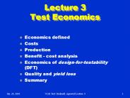 Lecture 3 Test Economics