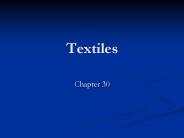 Textiles