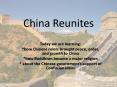 China Reunites PowerPoint PPT Presentation
