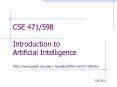 CSE 471/598  Introduction to Artificial Intelligence PowerPoint PPT Presentation