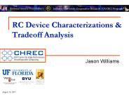 RC Device Characterizations