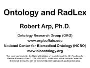 Ontology and RadLex