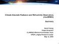 Climate Absolute Radiance and Refractivity Observatory (CLARREO) Summary PowerPoint PPT Presentation
