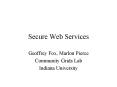 Secure Web Services PowerPoint PPT Presentation