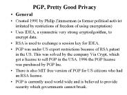 PGP, Pretty Good Privacy