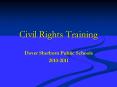 Civil Rights Training PowerPoint PPT Presentation