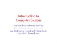 Introduction to Computer System