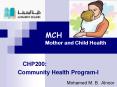 MCH Mother and Child Health PowerPoint PPT Presentation