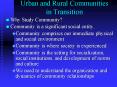 Urban and Rural Communities in Transition PowerPoint PPT Presentation