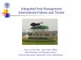 Integrated Pest Management International Policies and Trends PowerPoint PPT Presentation