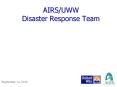 AIRS/UWW Disaster Response Team PowerPoint PPT Presentation