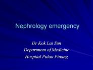 Nephrology emergency