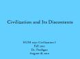 Civilization and Its Discontents PowerPoint PPT Presentation