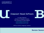 Component-Based Software Engineering