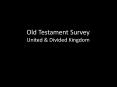 Old Testament Survey PowerPoint PPT Presentation