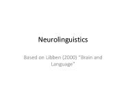Neurolinguistics