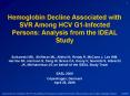 Hemoglobin Decline Associated with SVR Among HCV G1-Infected Persons: Analysis from the IDEAL Study PowerPoint PPT Presentation