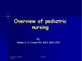 Overview of pediatric nursing PowerPoint PPT Presentation