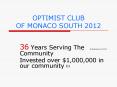 OPTIMIST CLUB OF MONACO SOUTH 2012 PowerPoint PPT Presentation