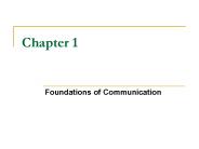 Foundations of Communication