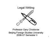Legal Writing