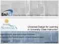 Universal Design for Learning in University Class Instruction PowerPoint PPT Presentation