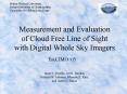 Measurement and Evaluation of Cloud Free Line of Sight with Digital Whole Sky Imagers PowerPoint PPT Presentation