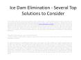 Ice Dam Elimination - Several Top Solutions to PowerPoint PPT Presentation