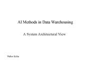 AI Methods in Data Warehousing