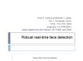 Robust real-time face detection PowerPoint PPT Presentation