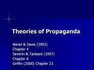 Theories of Propaganda