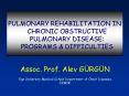PULMONARY REHABILITATION IN CHRONIC OBSTRUCTIVE PULMONARY DISEASE: PROGRAMS PowerPoint PPT Presentation